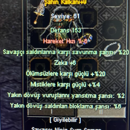  +9 ŞAHİN KALKAN